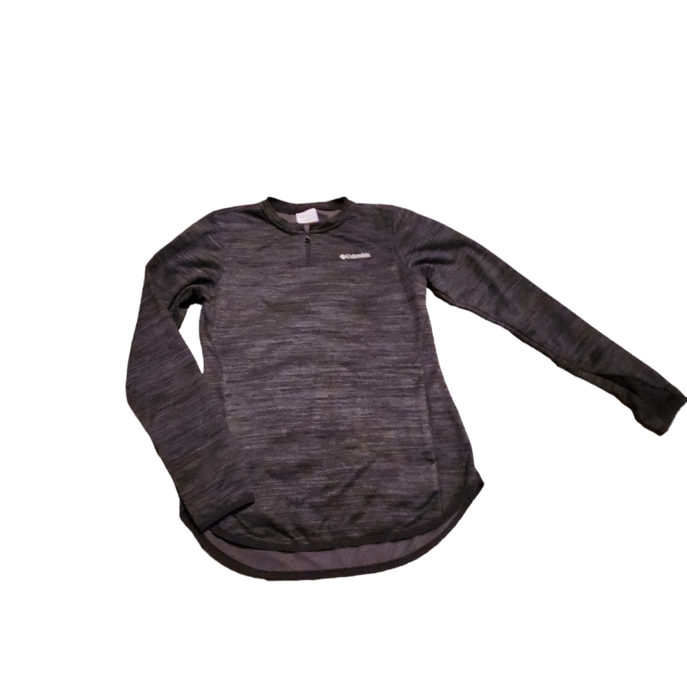 Columbia Women's Gray Workout Pullover w/Thumbholes & Hoidie type Pocket Size XS